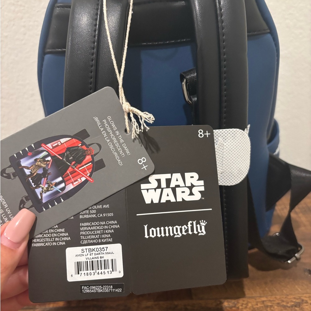 Loungefly Star Wars Darth Maul Backpack - Blue and Red NWT - Picture 7 of 7